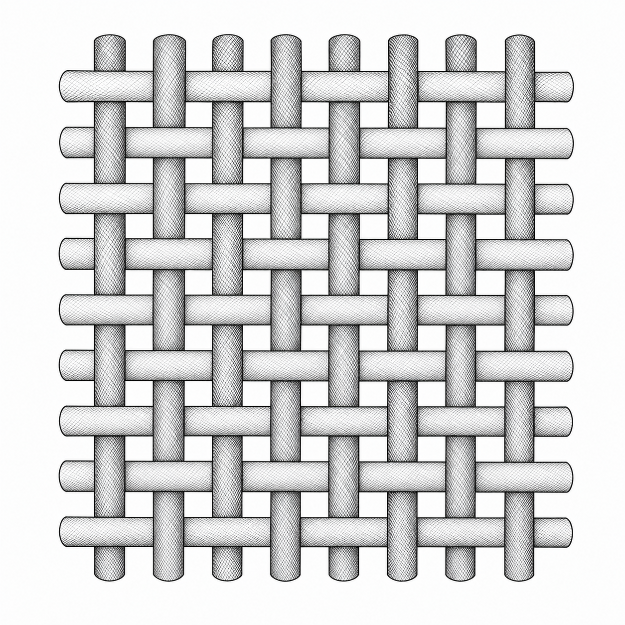 Plain weave diagram