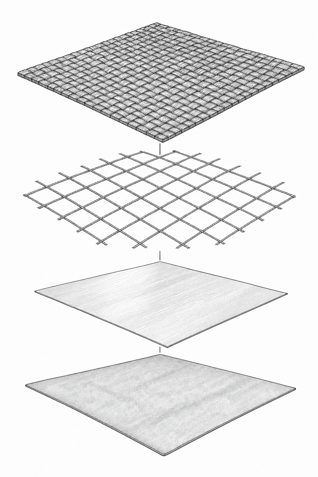 X-Pac exploded layer stack