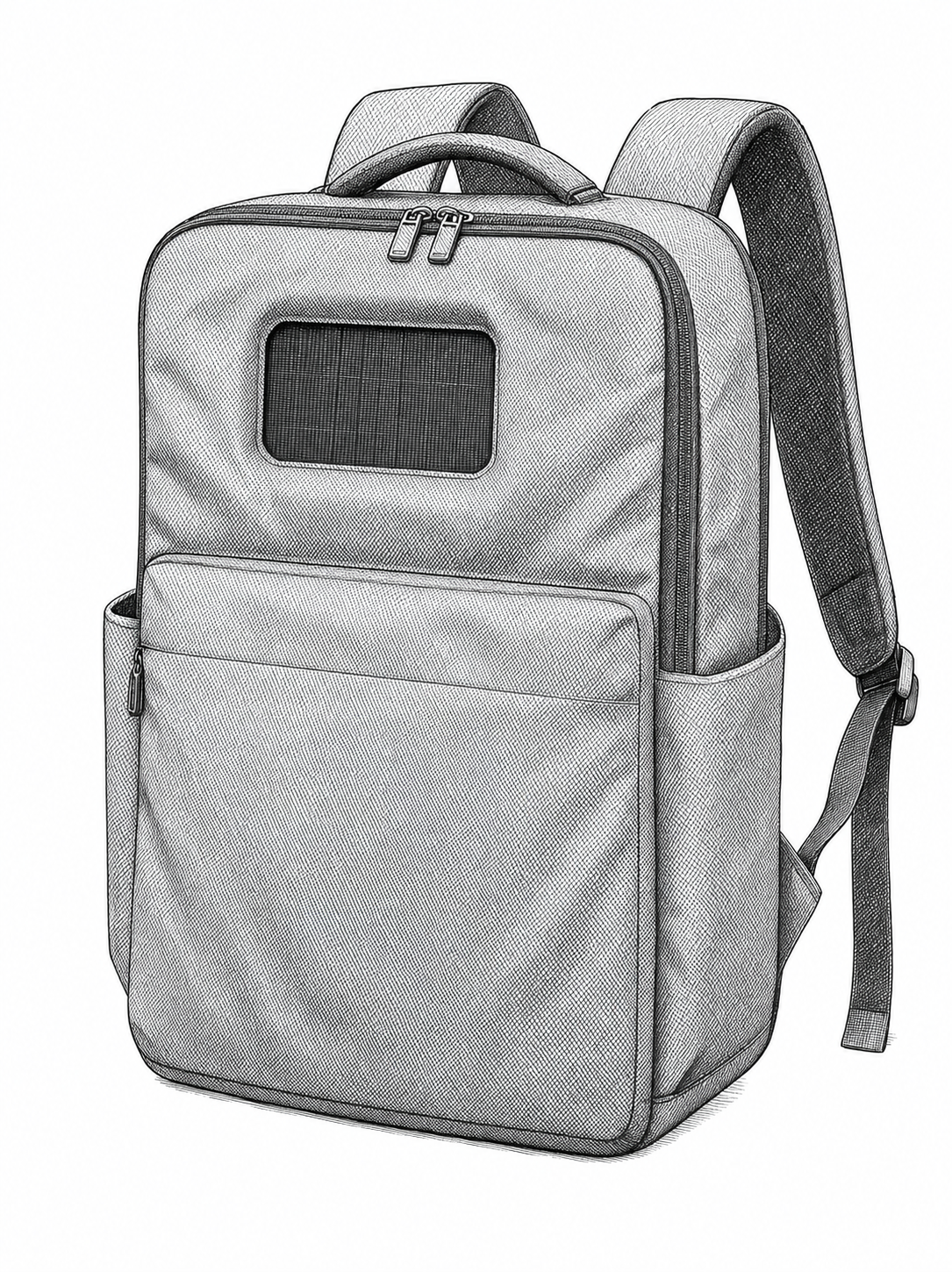 Solgaard Lifepack pen-and-ink sketch