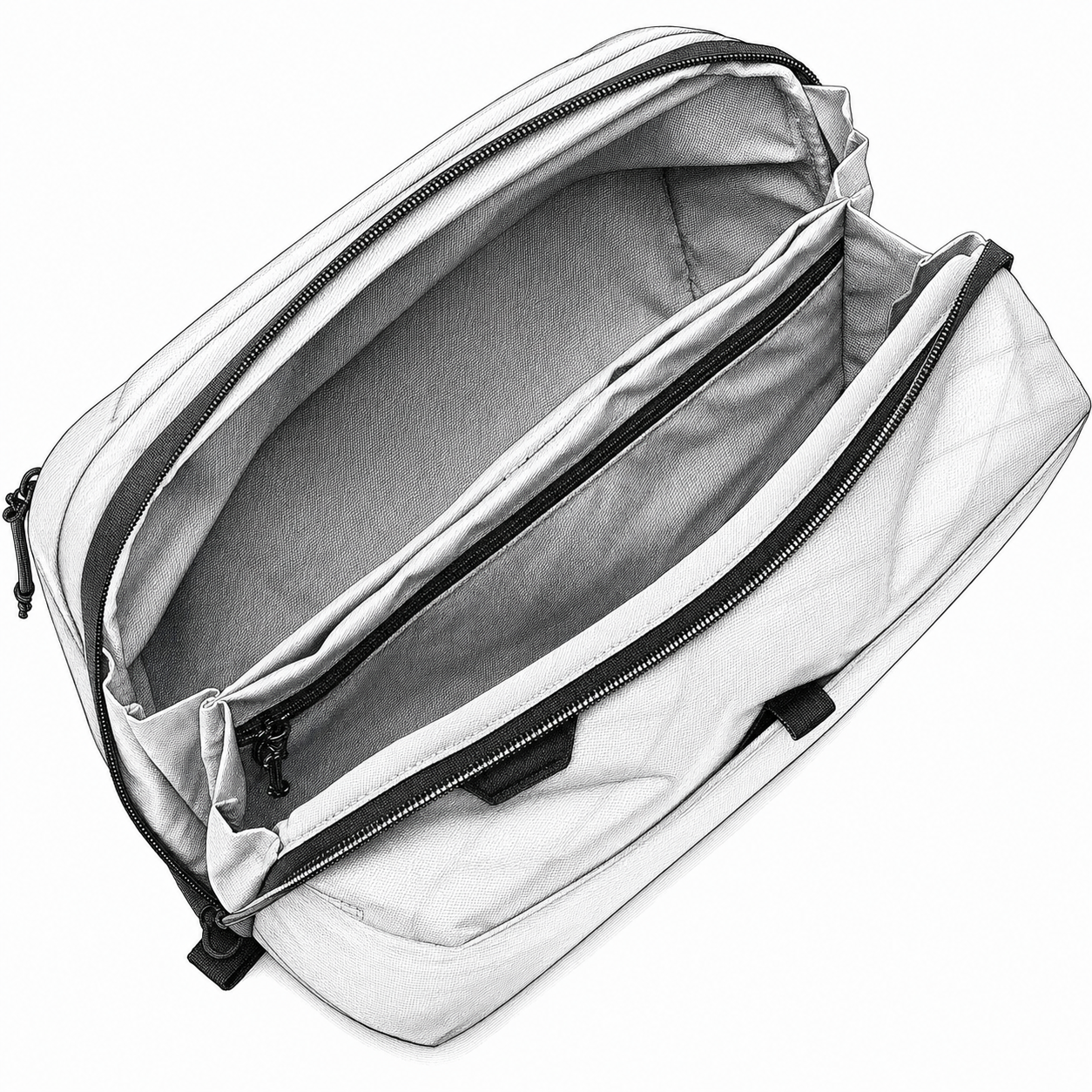 Peak Design Wash Pouch pen-and-ink sketch