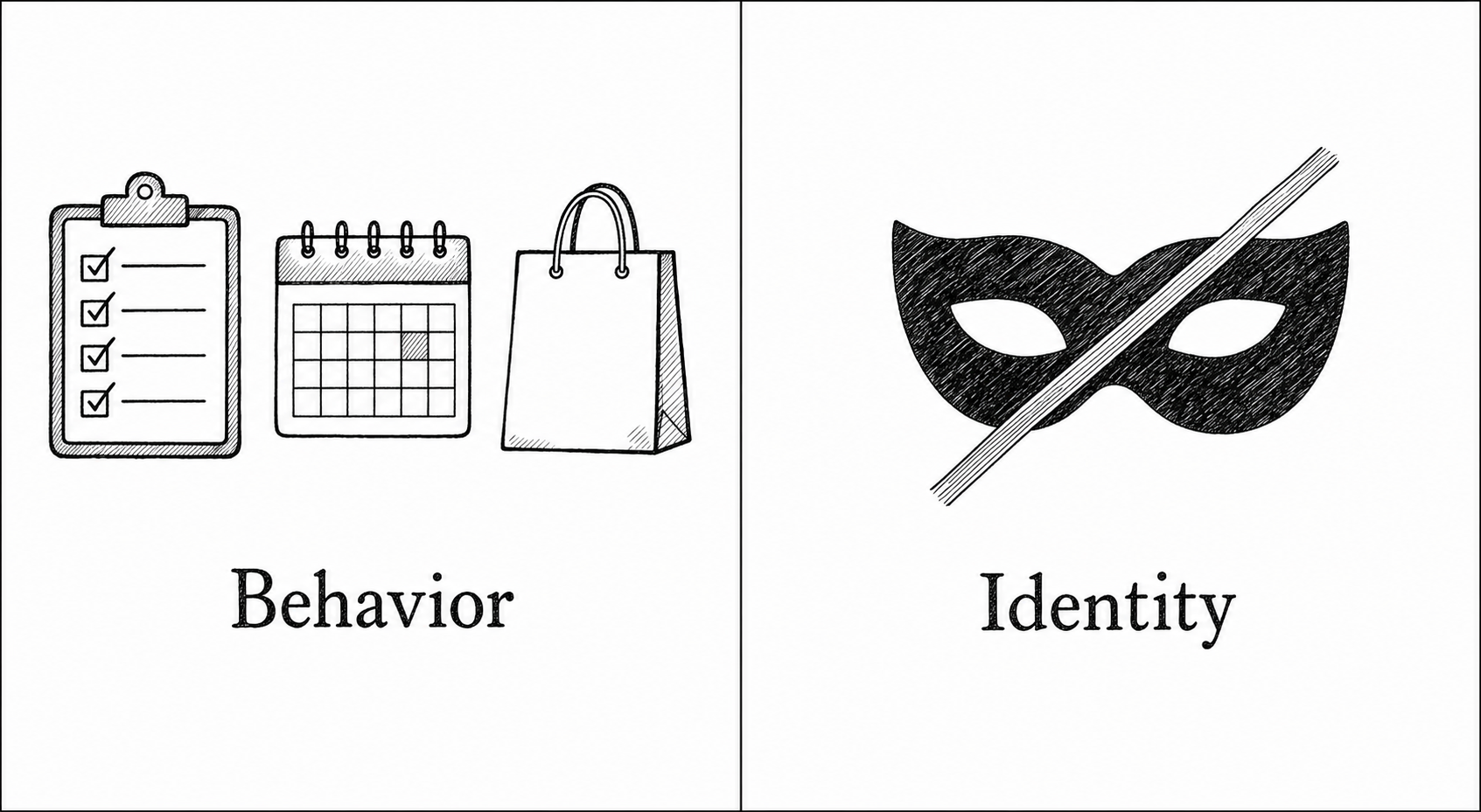 Five behavioral dimensions plotted as independent carry axes