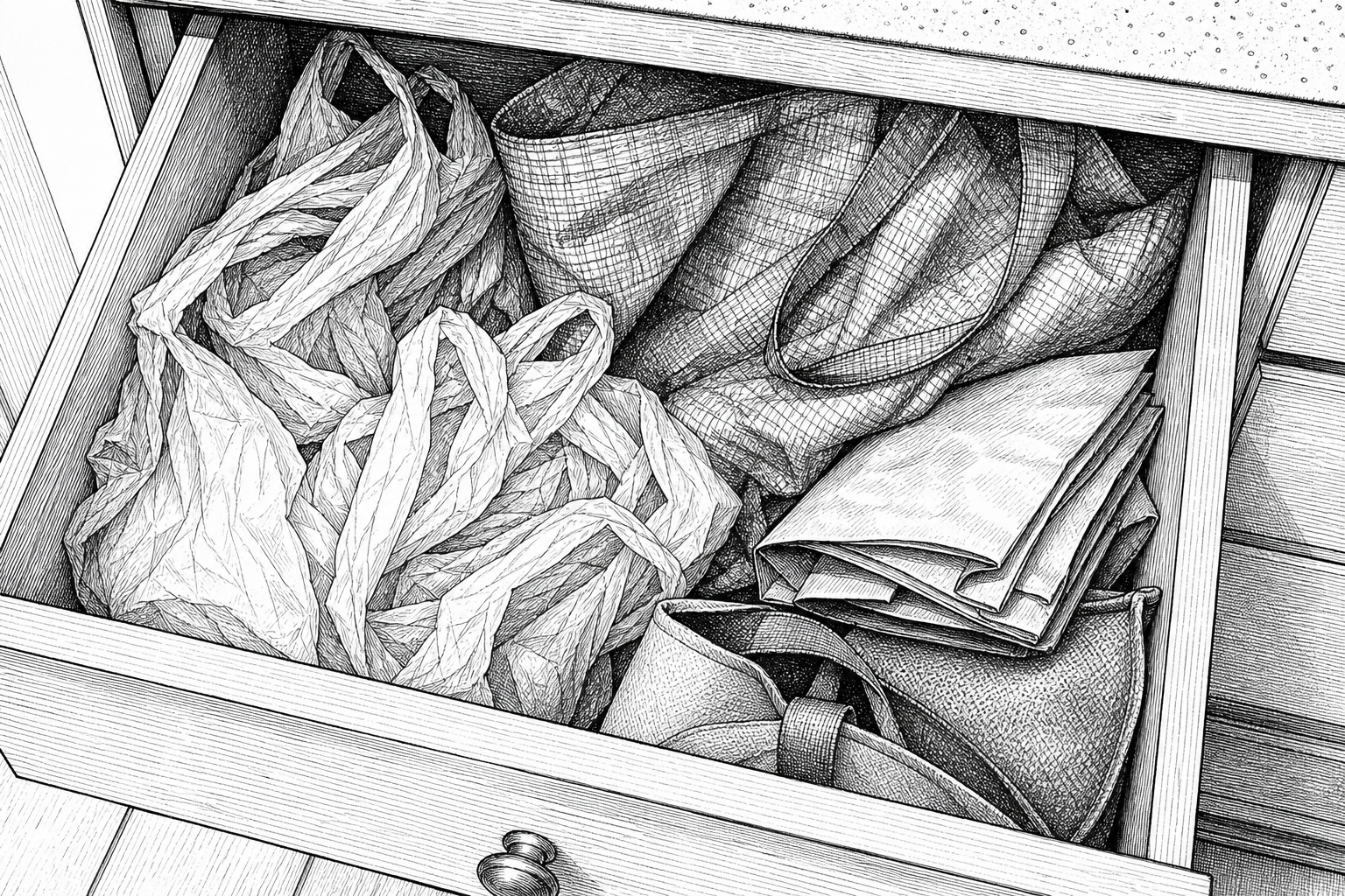 Prologue illustration: bag stash