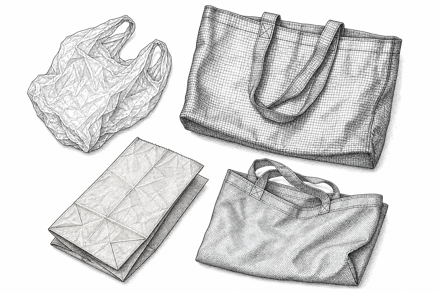 Household rotation flat lay