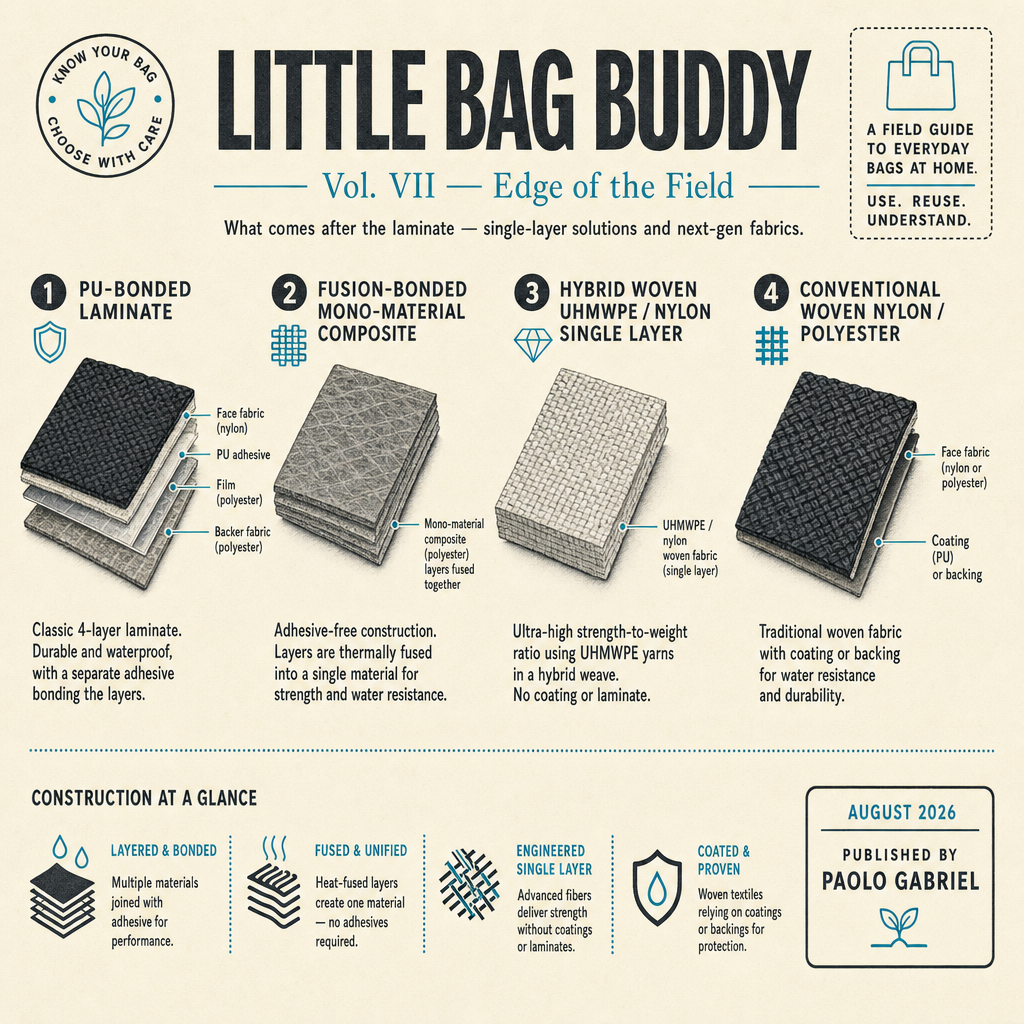 Little Bag Buddy Vol. VII - Edge of the Field cover: four construction-class cross-section stacks in a field-guide layout